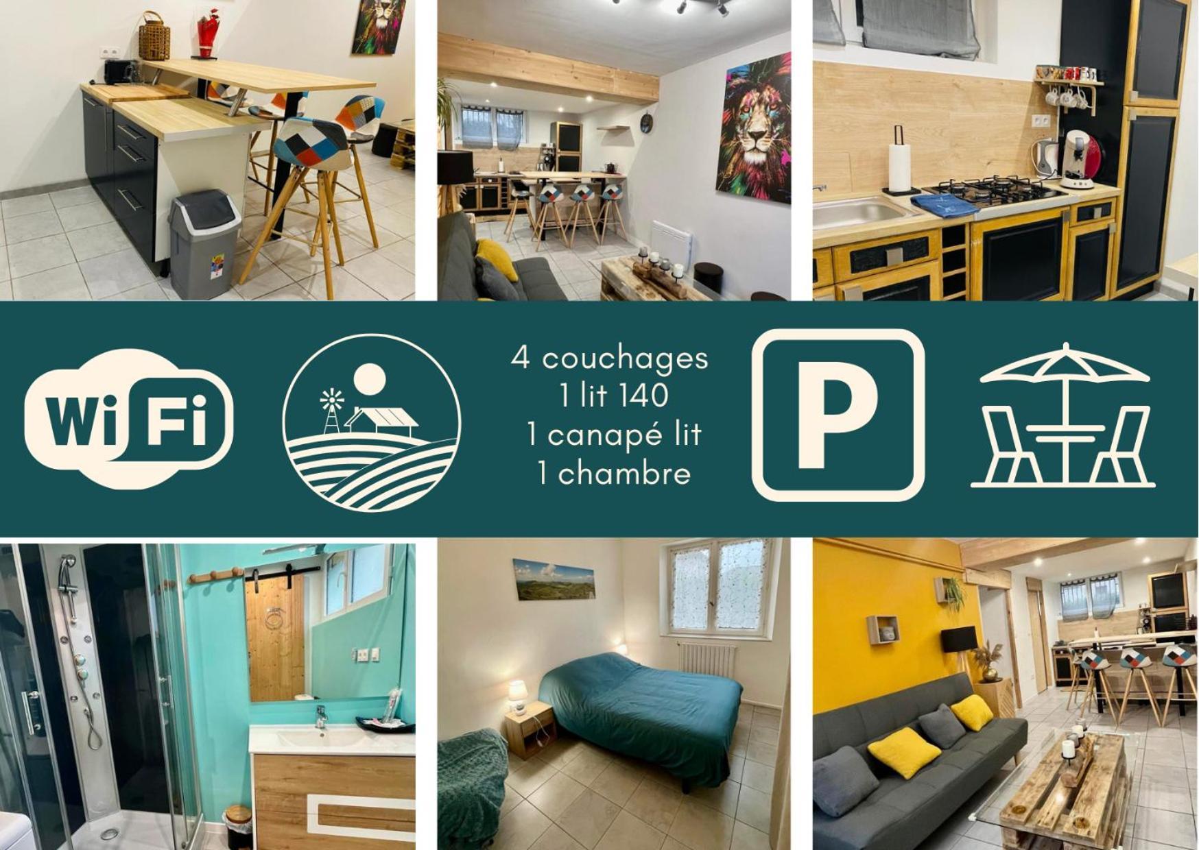 Studio 40M2 Plein Pied Avec Parking Jussac エクステリア 写真